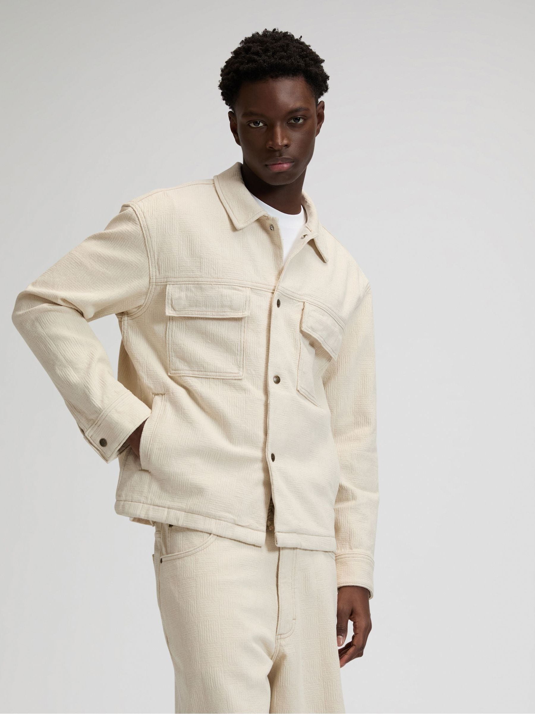 Buy Lee White Jacquard Jacket from Next USA