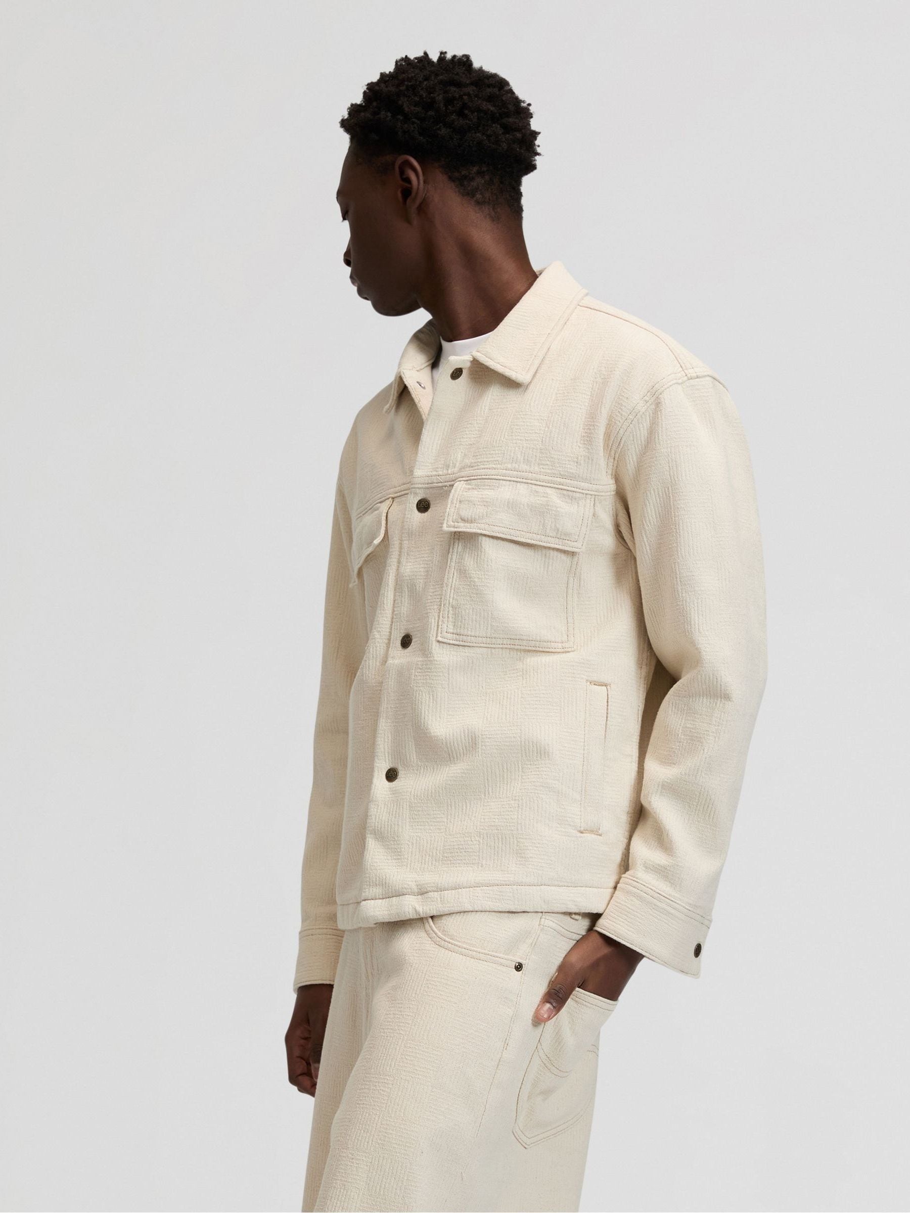 ジャケット・アウター 24SS digne summer jacket cream Buy Lee White Jacquard Jacket from Next USA