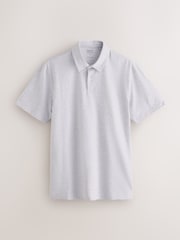 Blue Plain Motionflex Short Sleeve Jersey Polo Shirts 3 Pack - Image 3 of 6