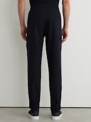 Reiss Navy Hidden Slim-Leg Drawstring Cargo Trousers - Image 6 of 7