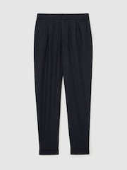 Reiss Navy Cooper Wool-Blend Tapered Cuffed Trousers - Image 2 of 7
