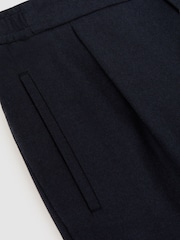 Reiss Navy Cooper Wool-Blend Tapered Cuffed Trousers - Image 7 of 7