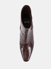 Novo Red Regular Fit Kennedy Curved Mid Heel Chelsea Ankle Boots - Image 5 of 6