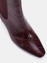 Novo Red Regular Fit Kennedy Curved Mid Heel Chelsea Ankle Boots - Image 6 of 6