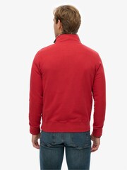 Superdry Red Preppy Half Zip Jumper - Image 5 of 6