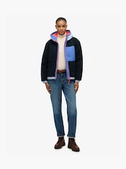 Superdry Blue Vintage Hooded Sherpa Jacket - Image 3 of 6