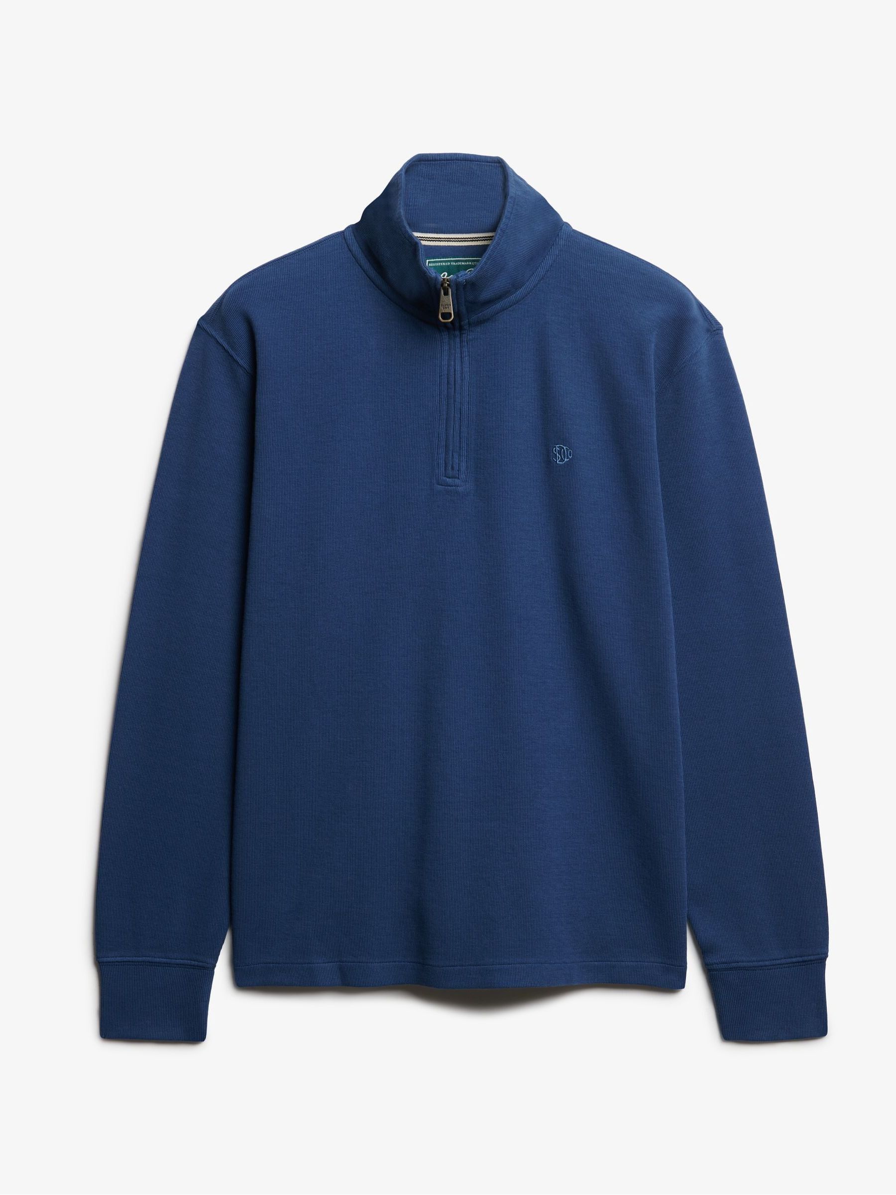 Buy Superdry Blue Ribbed Half Zip Jumper From The Next UK Online Shop Buy Superdry Blue Ribbed Half Zip Jumper From The Next UK Online Shop