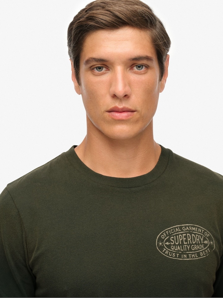 Superdry Green Lo-fi Outdoors Relaxed T-Shirt - Image 2 of 7