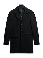 Superdry Black Tailored 2 In 1 Town Coat - Image 7 of 8