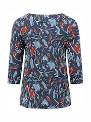 Weird Fish Blue Pinto Printed Jersey T-Shirt - Image 7 of 7
