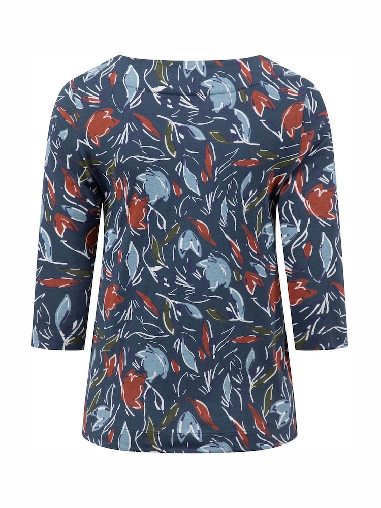 Weird Fish Blue Pinto Printed Jersey T-Shirt - Image 7 of 7