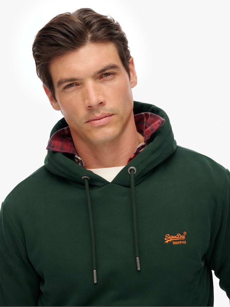 Superdry Green Essential Logo Hoodie - Image 2 of 7