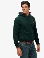 Superdry Green Essential Logo Hoodie - Image 3 of 7