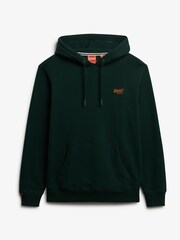 Superdry Green Essential Logo Hoodie - Image 6 of 7