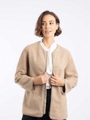 Weird Fish Gleason Faux Shearling Jacket - Slika 2 iz 7