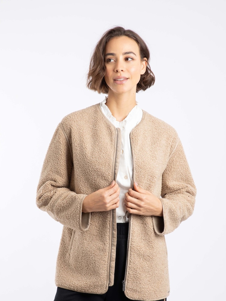 Weird Fish Gleason Faux Shearling Jacket - Slika 2 iz 7