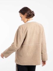 Weird Fish Gleason Faux Shearling Jacket - Slika 3 iz 7