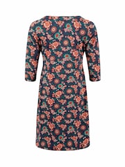 Weird Fish Sky Blue Starshine Printed Jersey Dress - Image 8 of 8