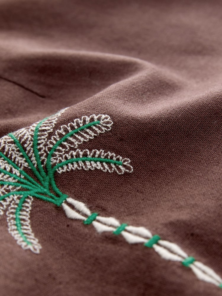 Schokolade Braun Palm - Bandeau-Minikleid - Bild 2 von 3