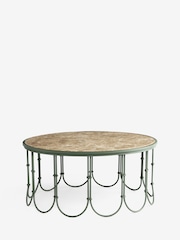 Nina Campbell Green Margot Marble Coffee Table - Image 6 of 7