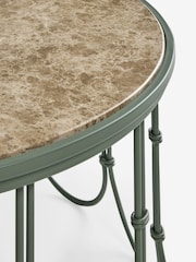 Nina Campbell Green Margot Marble Coffee Table - Image 7 of 7