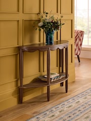 Nina Campbell Dark Oak Aubin Console Table - Image 2 of 8