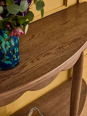 Nina Campbell Dark Oak Aubin Console Table - Image 4 of 8