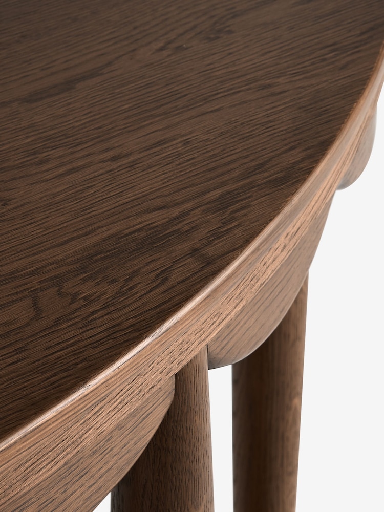 Nina Campbell Dark Oak Aubin Console Table - Image 8 of 8