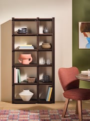 MADE.COM Dark Stained Oak Orin Shelving Unit - Image 1 of 5