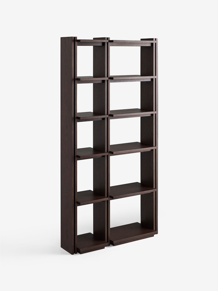 MADE.COM Dark Stained Oak Orin Shelving Unit - Image 5 of 5 MADE.COM Dark Stained Oak Orin Shelving Unit - Image 5 of 5