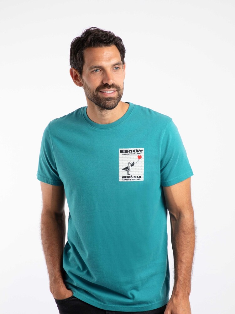 Weird Fish Blue Beaksy Back Print Artist T-Shirt - Image 2 of 6