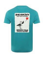 Weird Fish Blue Beaksy Back Print Artist T-Shirt - Image 6 of 6