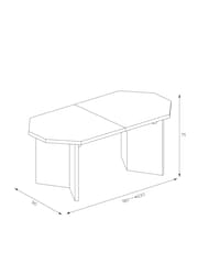 MADE.COM Walnut Brennan Dining Table - Image 3 of 8