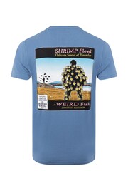 Weird Fish Blue Shrimp Floyd Back Print Artist T-Shirt - Image 6 of 6