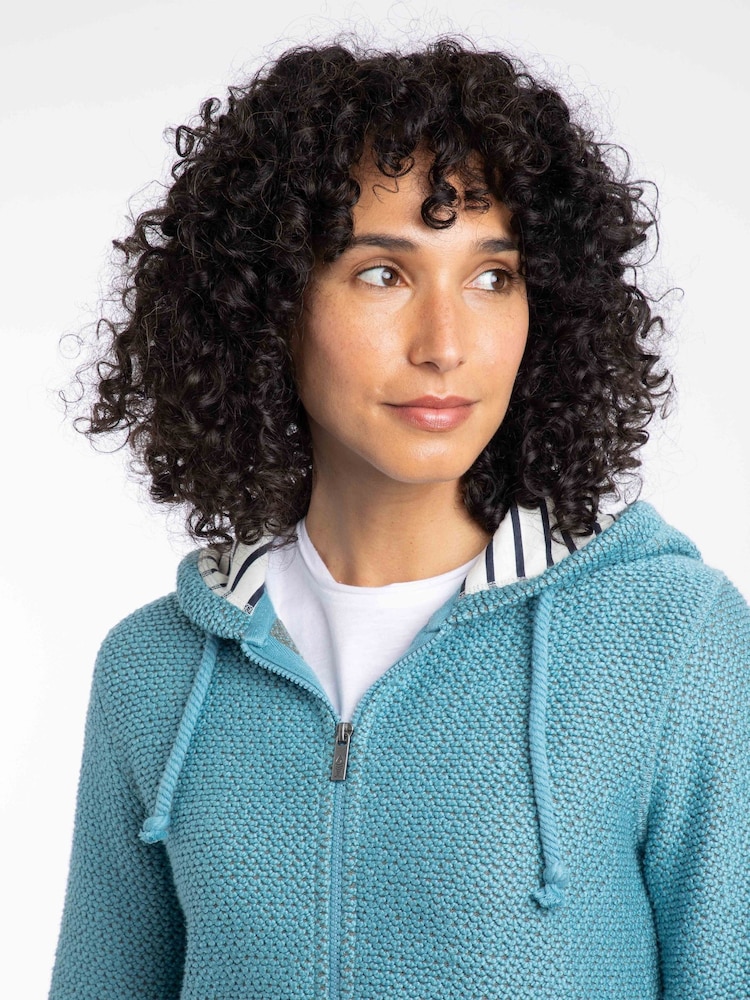 Weird Fish Blue Chicoa Full Zip Hooded Classic 100% Cotton Macaroni Hoodies - Image 2 of 7 Weird Fish Blue Chicoa Full Zip Hooded Classic 100% Cotton Macaroni Hoodies - Image 2 of 7