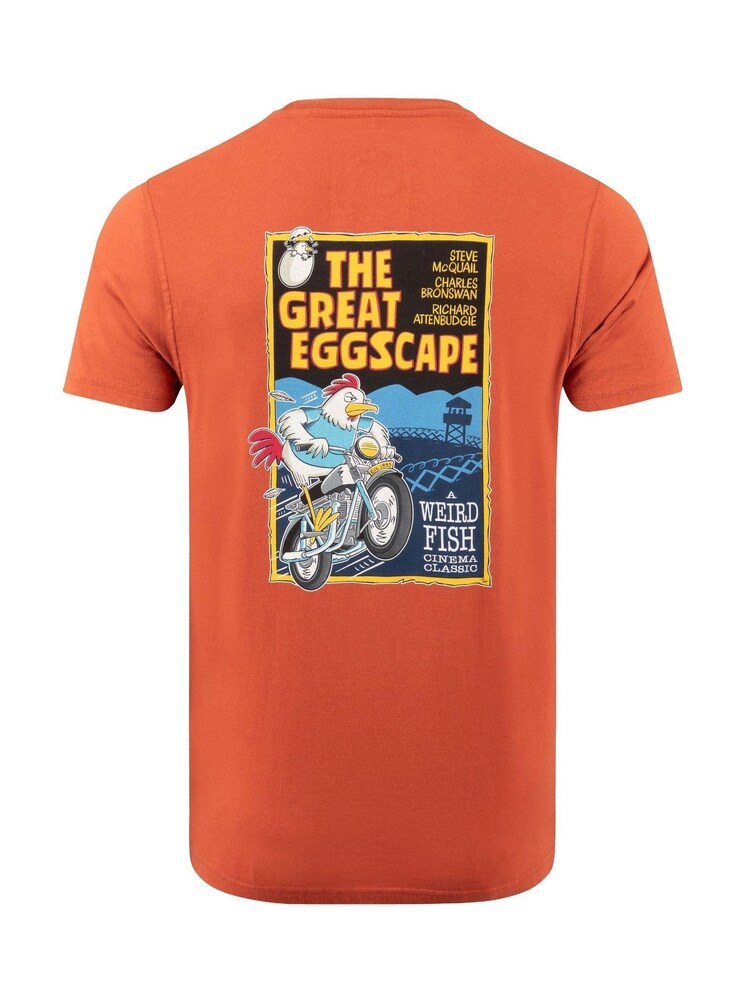 Weird Fish Orange The Great Eggscape Back Print Artist T-Shirt - Image 6 of 6 Weird Fish Orange The Great Eggscape Back Print Artist T-Shirt - Image 6 of 6