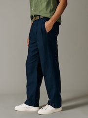 Aubin Blue Northfield Relaxed Fit Trousers - Image 3 of 5