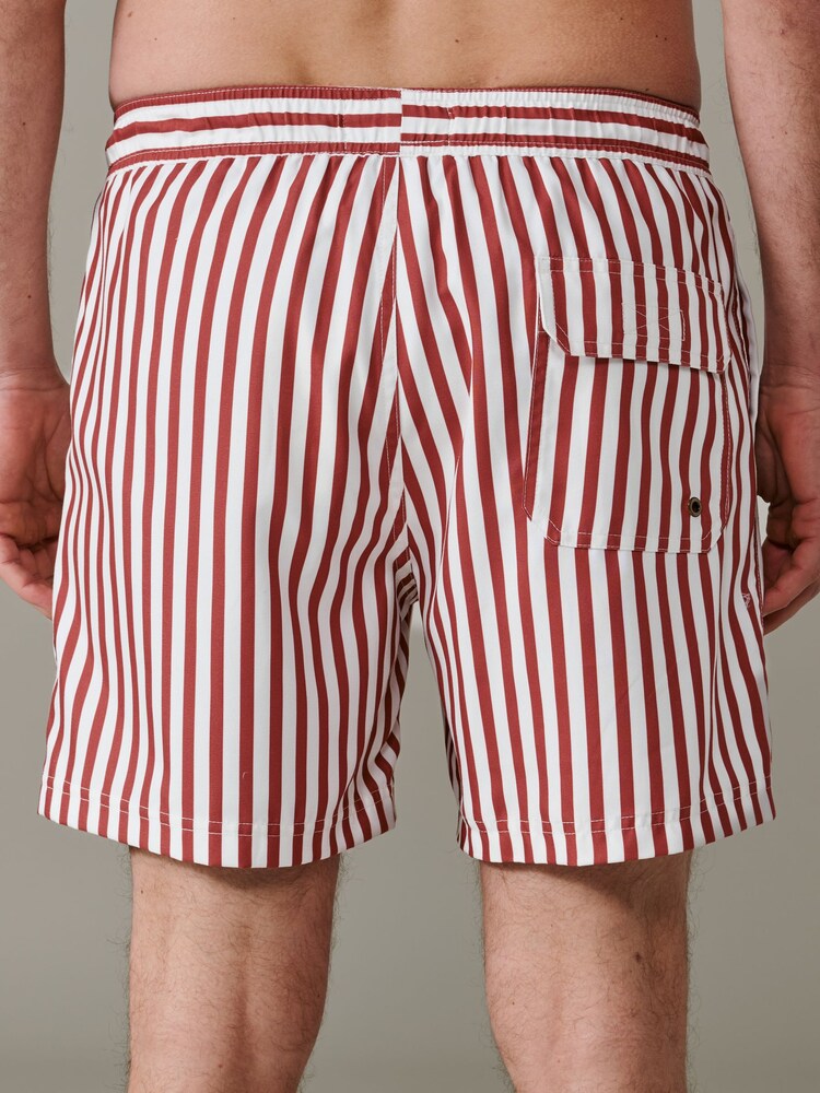 Aubin Red Bardney Swim Shorts - Image 2 of 4
