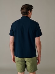 Aubin Brambling Seersucker Short Sleeved Shirt - Image 2 of 5