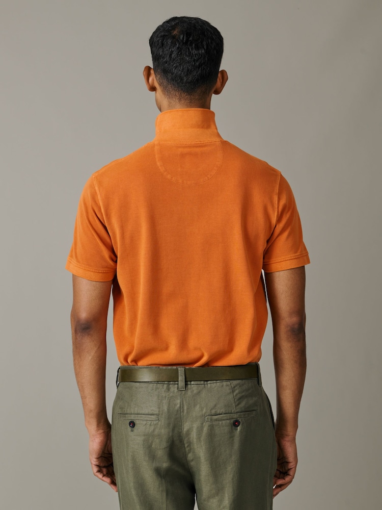 برتقالي - قميص بولو بيكيه Lusby من Aubin - صورة 2 من 6
