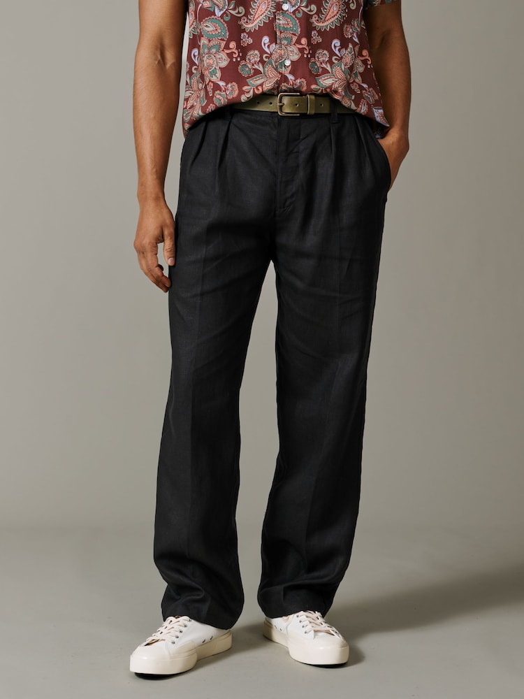 Aubin Belvedere Relaxed Linen Trousers - Image 1 of 4