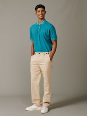 Aubin Green Lusby Pique Polo Shirt - Image 3 of 5