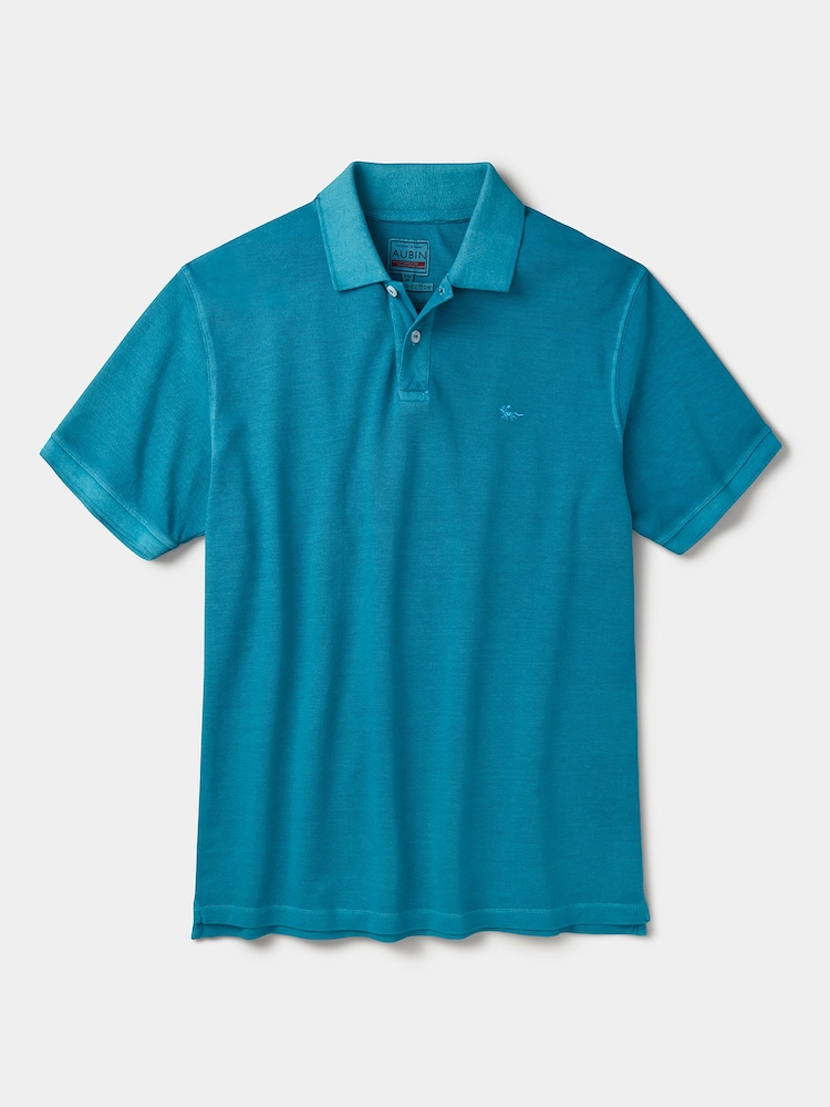 Aubin Green Lusby Pique Polo Shirt - Image 5 of 5