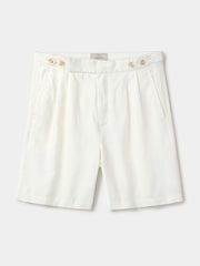 Aubin Lind Double Pleat Linen Shorts - Image 6 of 6