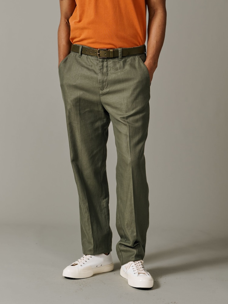 Зеленый - Узкие брюки Aubin Axholme - Изображение 1 5