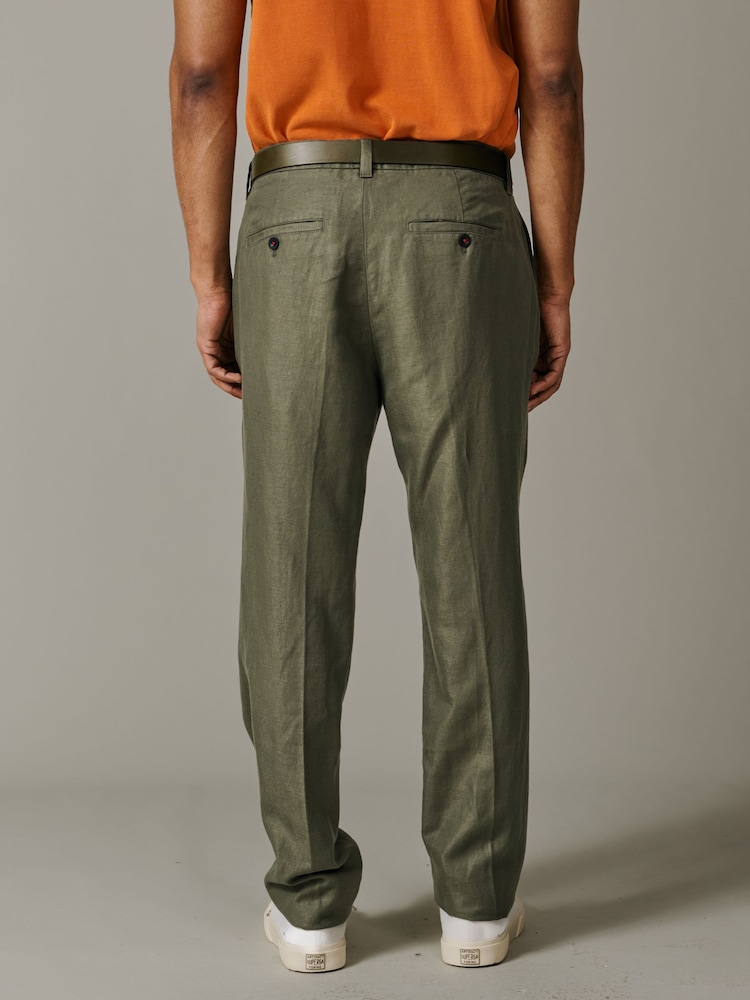 Зеленый - Узкие брюки Aubin Axholme - Изображение 2 5