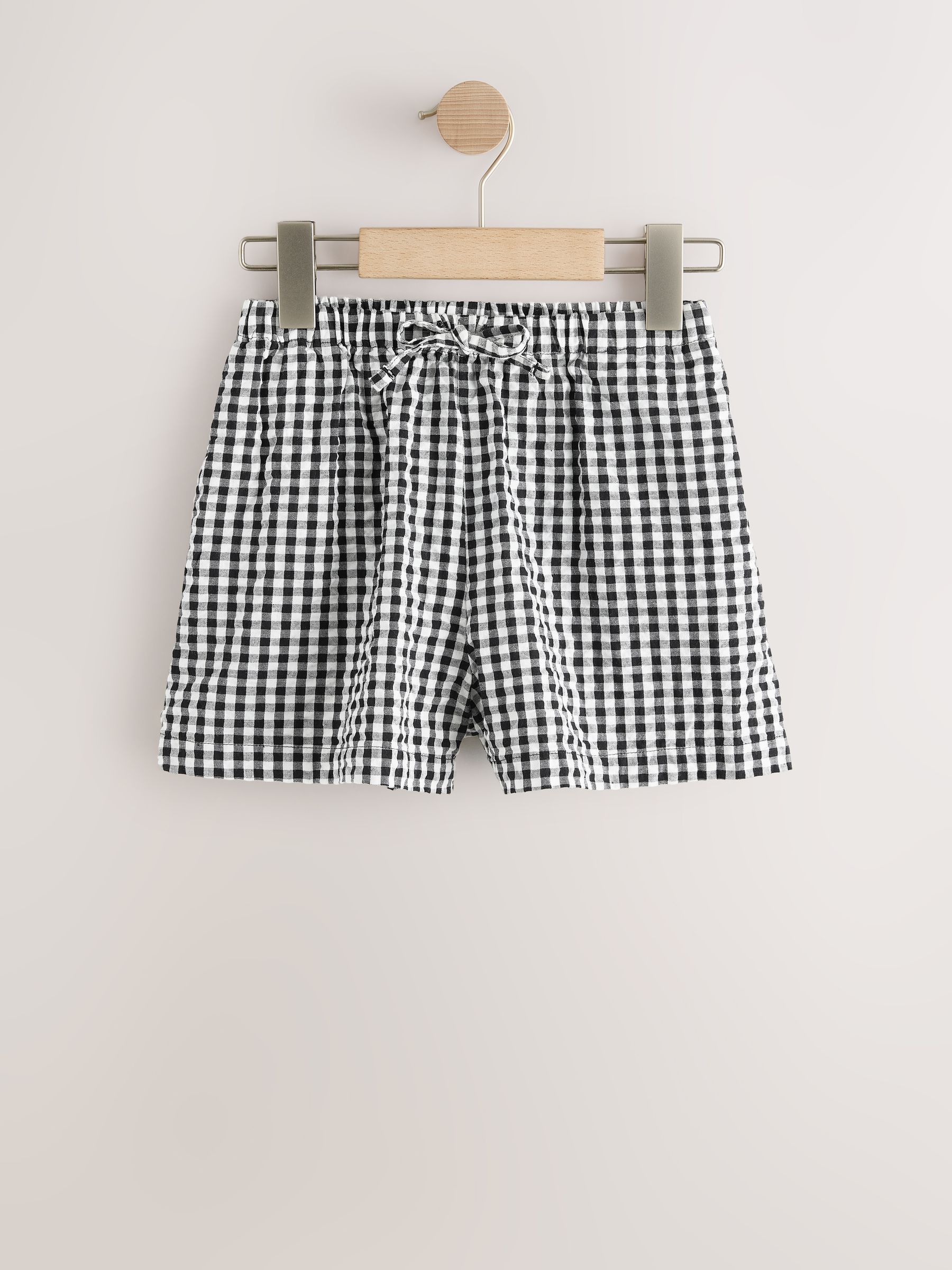 Buy Black/ White Gingham Check Pullon Shorts (3-16yrs) from Next USA