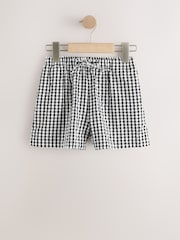 ブラック/ホワイト ギンガムチェック - プルオンショートパンツ（3～16 歳） - 画像 4 / 4