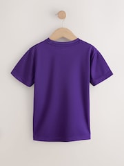 Purple Single Sports T-Shirt (3-16yrs) - Image 2 of 4