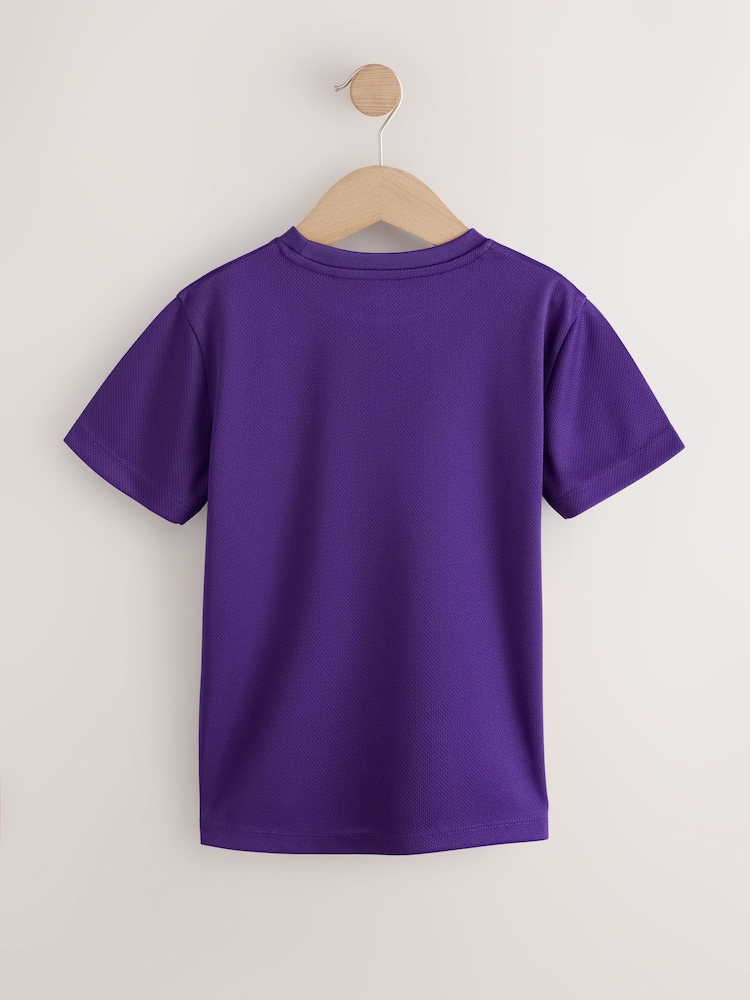 Purple Single Sports T-Shirt (3-16yrs) - Image 2 of 4